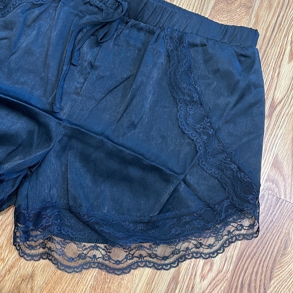 Heart & Hips Sexy little baby doll black lace high waist shorts large new w tags - Picture 5 of 6